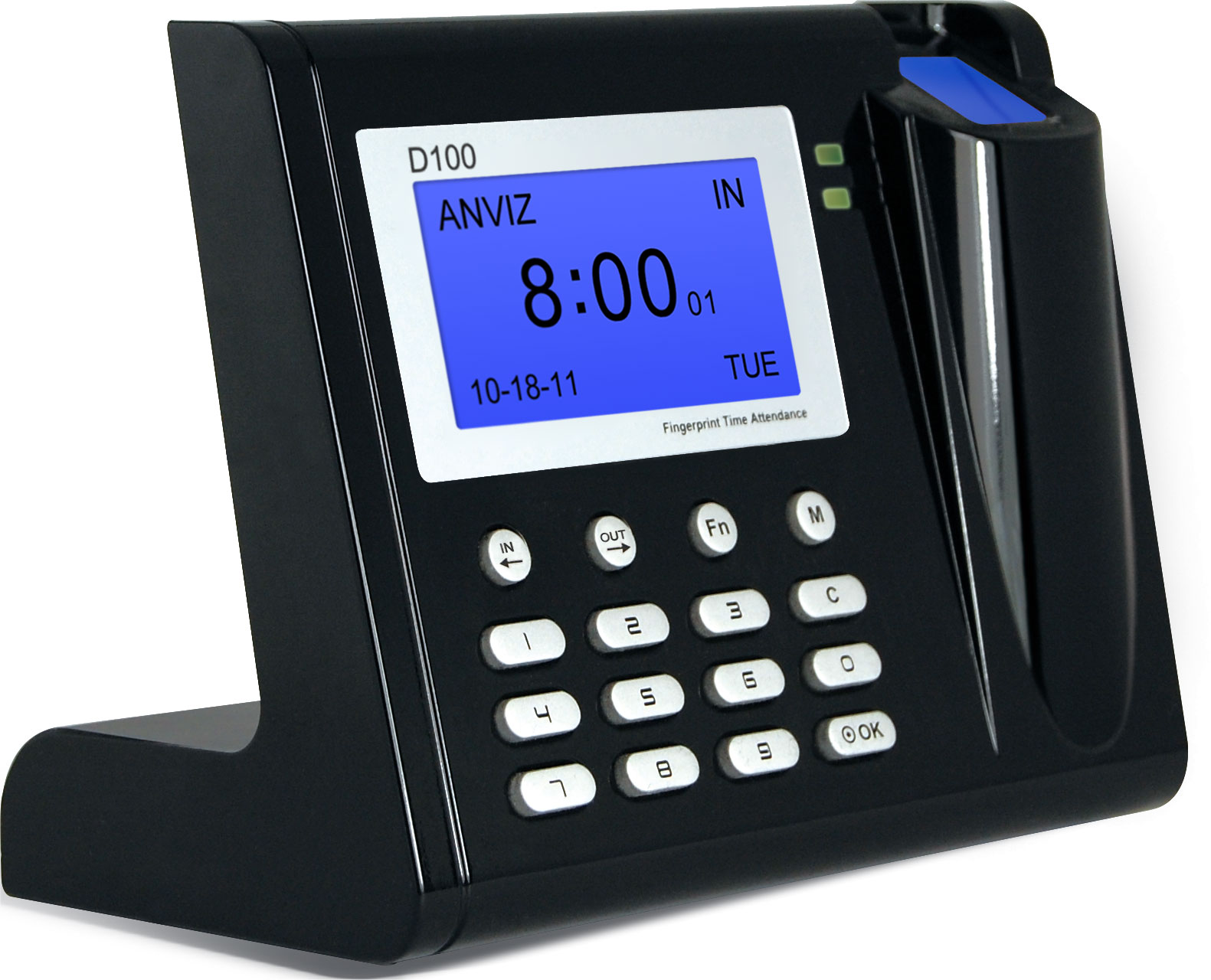 Anviz D100 — настольная биометрическая система учета рабочего времени